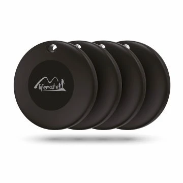 Lifemate Life Tag Duo - werkt met iOS Find My of Android  Find My device - Itemfinder Airtag alternatief - 4-Pack