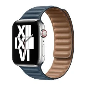 Apple Leather Link Apple Watch S/M 38mm / 40mm / 41mm / 42mm Baltic Blue
