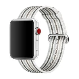 Apple Woven Nylon Apple Watch 38mm / 40mm / 41mm / 42mm Gray Stripe