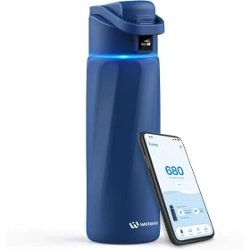 WaterH Boost slimme waterfles 710ml donker blauw