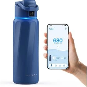 WaterH Boost Smart Water Bottle Magnetiet Blauw