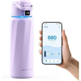 WaterH Boost Smart Water Bottle Paars
