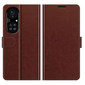 Casecentive Magnetische Leren Wallet case Huawei P50 Pro bruin