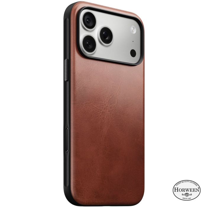 Nomad Modern Leather Case Horween iPhone 18 Pro Max Olde Dublin