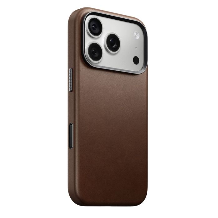 Nomad Traditional Camino Leather Case iPhone 18 Pro Brown