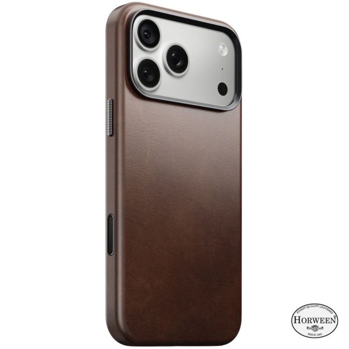 Nomad Traditional Leather Case Horween iPhone 18 Pro Max Rustic Brown
