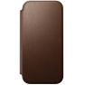 Nomad Modern Leather Folio iPhone 17 Pro Max Bruin sticky