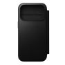 Nomad Modern Leather Folio iPhone 17 Pro Zwart sticky