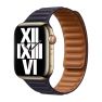 Apple Leather Link Apple Watch M/L 38mm / 40mm / 41mm / 42mm Ink sticky