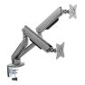 Ranqer Monitor Arm Dual RGB space gray sticky