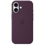 Apple Silicone MagSafe Hoesje iPhone 16 Plum sticky