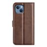 Casecentive Leren Wallet case met sluiting iPhone 14 Plus donkerbruin sticky
