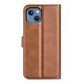 Casecentive Leren Wallet case met sluiting iPhone 14 Pro Max bruin sticky