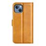 Casecentive Leren Wallet case met sluiting iPhone 14 Pro Max tan sticky