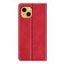 Casecentive Magnetische Leren Wallet iPhone 14 Plus rood sticky