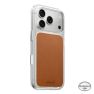 Nomad Clear Leather Case Horween iPhone 18 Pro Saddle sticky