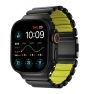 Nomad Stratos Titanium Strap Apple Watch 44mm / 45mm / 46mm / 49mm Zwart/Volt sticky