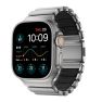 Nomad Stratos Titanium Strap Apple Watch 44mm / 45mm / 46mm / 49mm Natural/Zwart sticky