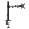 Ranqer Monitor Arm Single zwart sticky