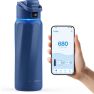 WaterH Boost Smart Water Bottle Magnetiet Blauw sticky
