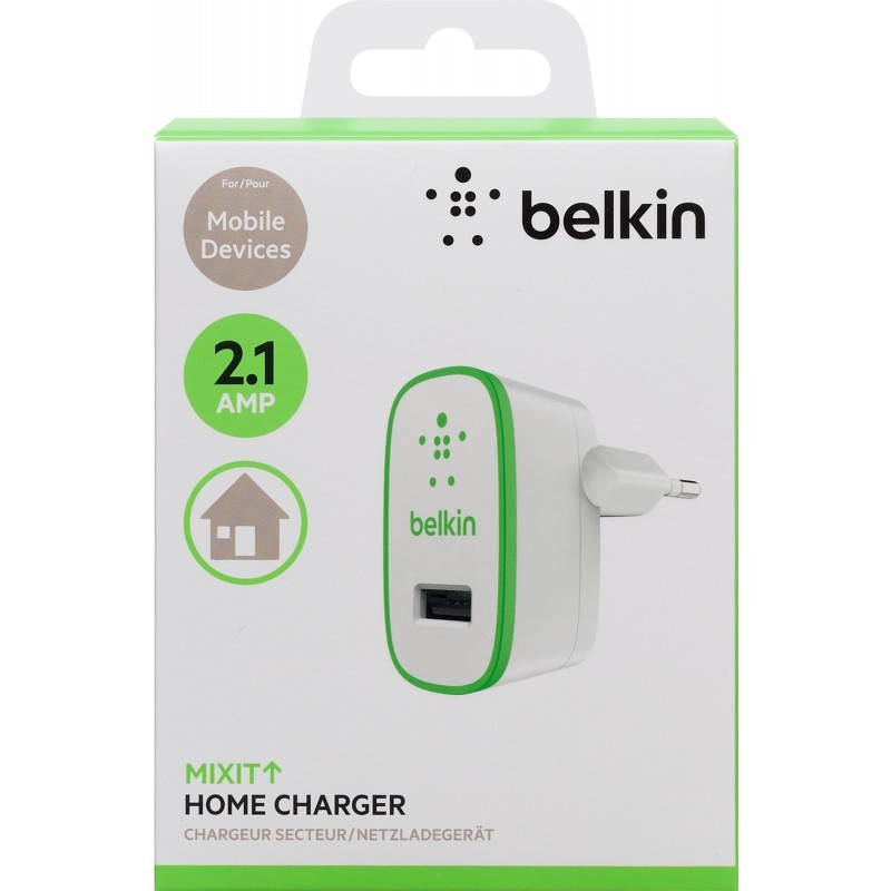 Wall Charger 2.1A Green