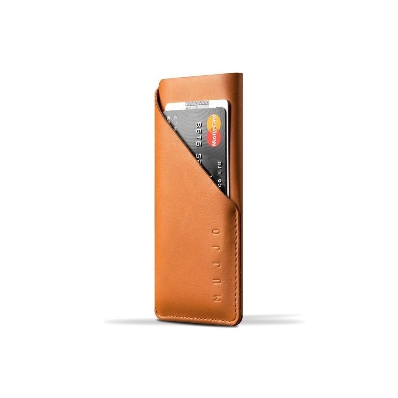 Mujjo wallet leren sleeve iPhone 7 / 8 / SE 2020 bruin