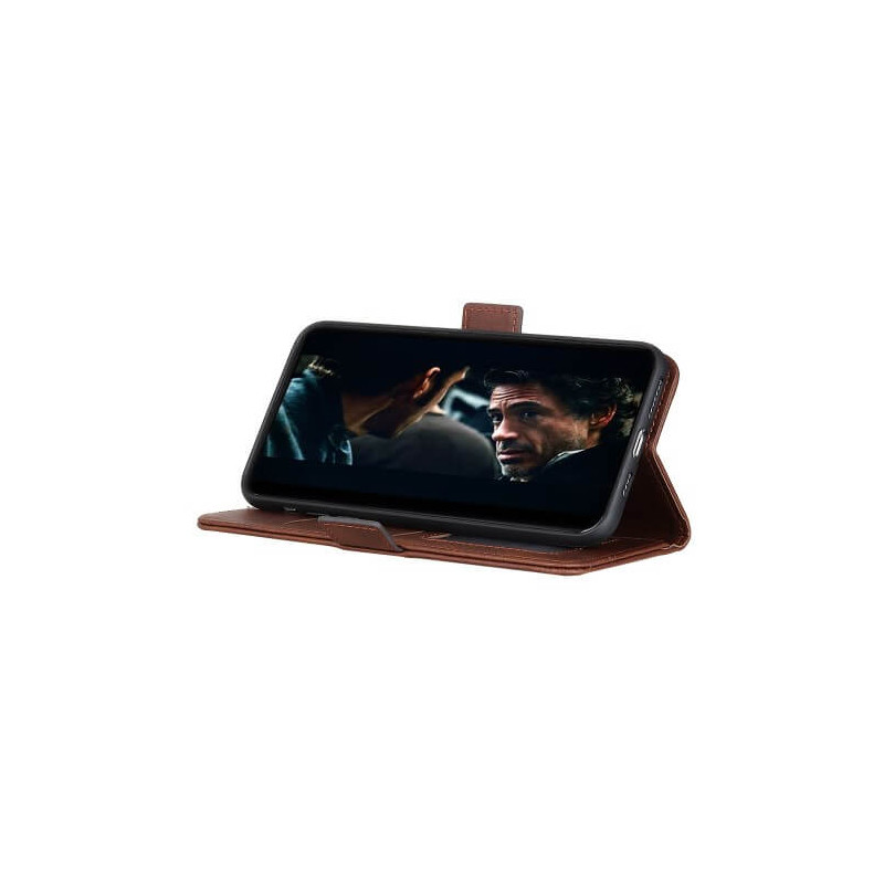 Casecentive Magnetische Leren Wallet case iPhone 12 / iPhone 12 Pro bruin