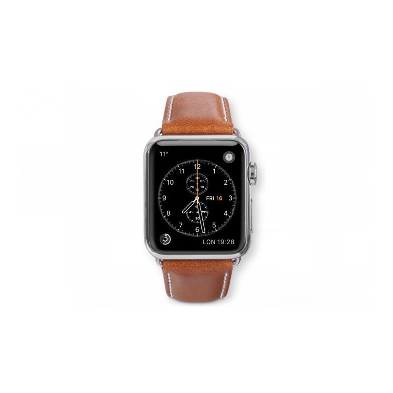 Dbramante1928 Kopenhagen Apple Watch bandje 38mm grijs/bruin