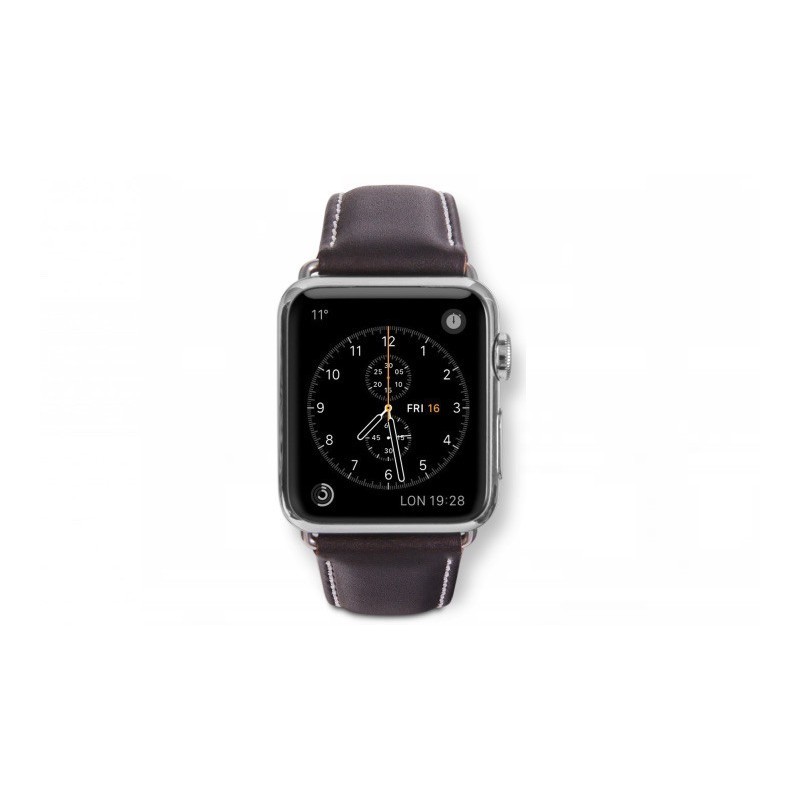 Dbramante1928 Apple Watch bandje 38mm zilver/bruin