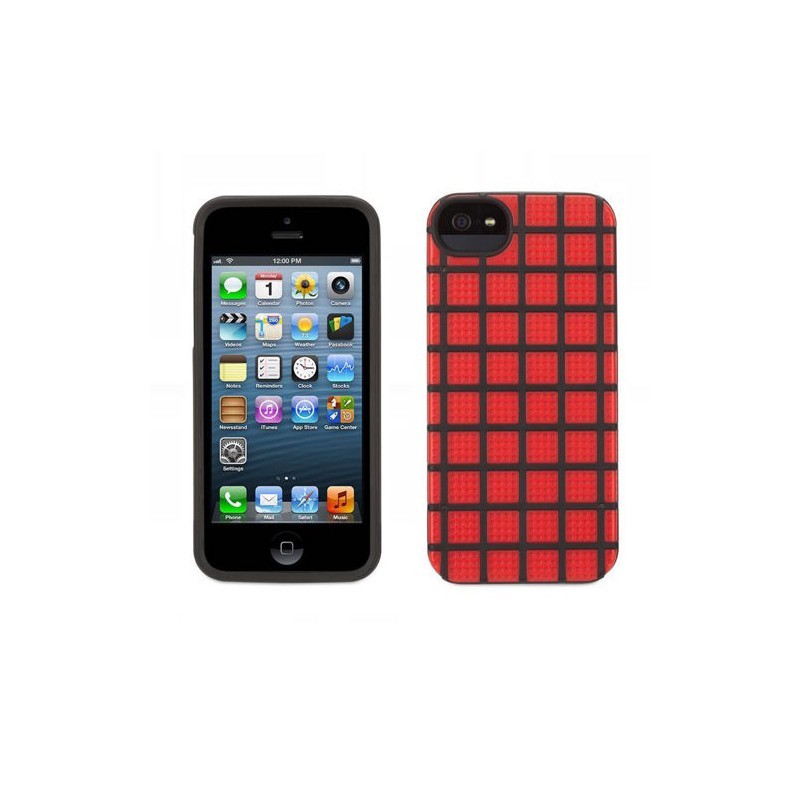 Griffin MeshUps iPhone 5(S)/SE rood/zwart
