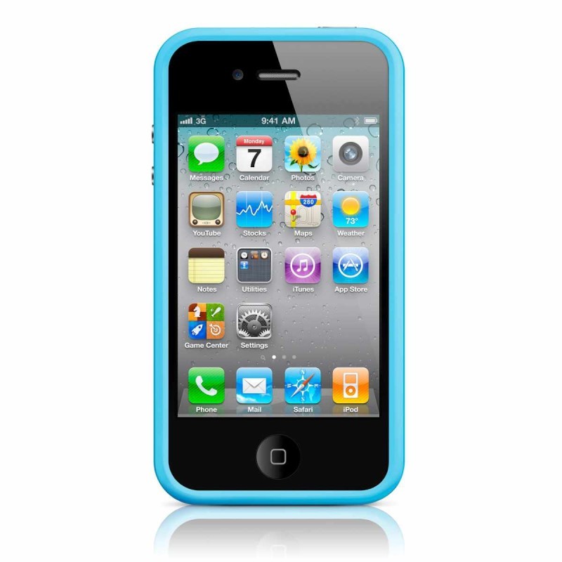 iPhone 4(S) Bumper blauw