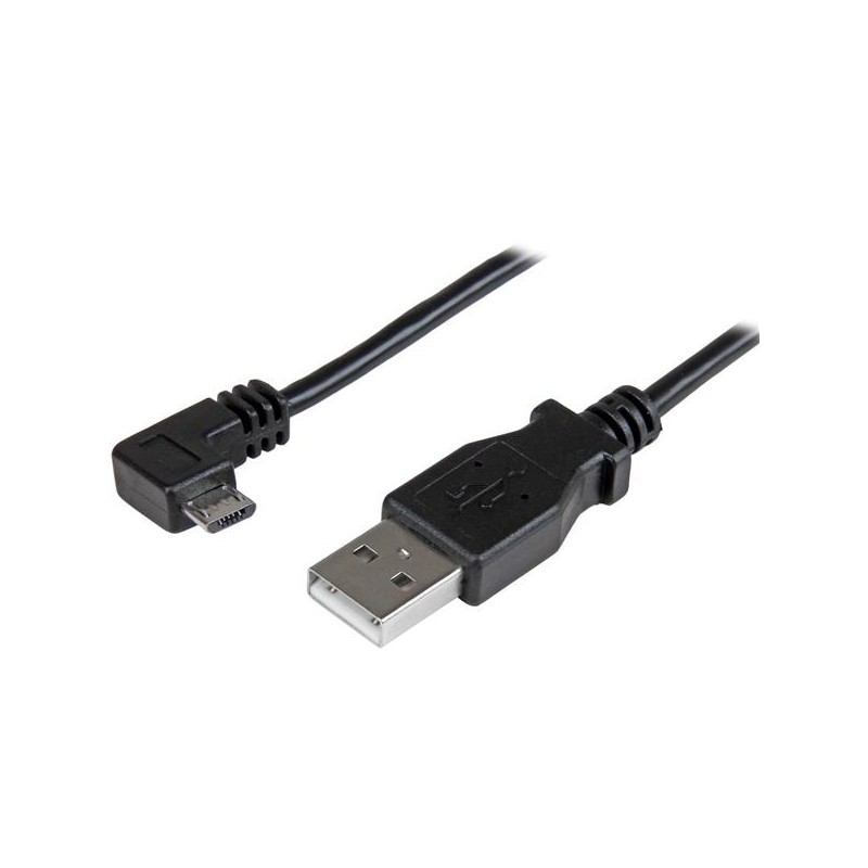 Haakse Micro-USB naar USB kabel (3 meter)