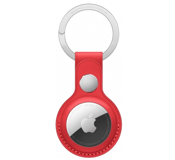 Apple Leren AirTag Sleutelhanger (PRODUCT) RED