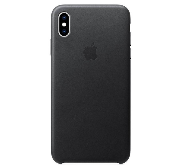 Apple Leather Case iPhone XS Max zwart