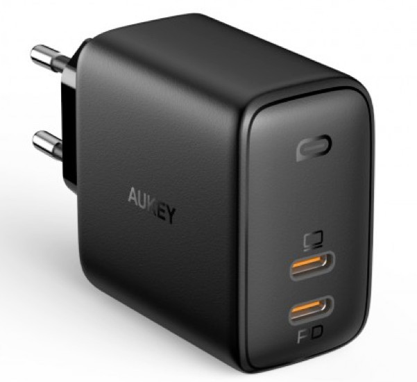 Aukey 2 Port Power Delivery Charger 65W (2 x USB-C)