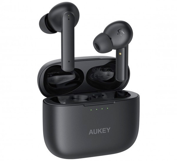 Aukey True Wireless Noise Cancelling Bluetooth oordopjes zwart