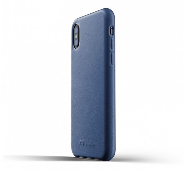 Mujjo Leather Case iPhone X / XS blauw