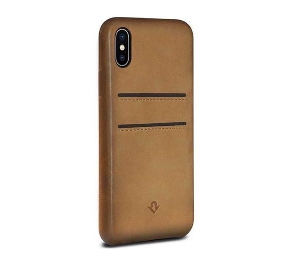 Twelve South Relaxed Leather pockets iPhone X / XS cognac