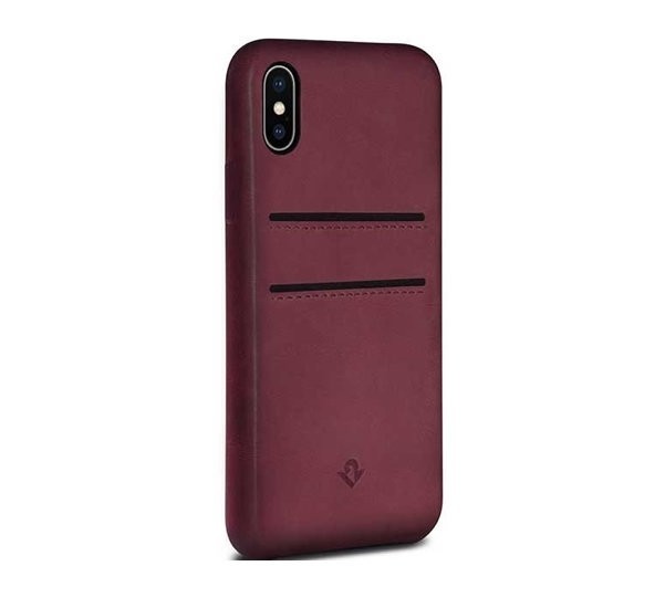 Twelve South Relaxed Leather pockets iPhone X / XS Marsala