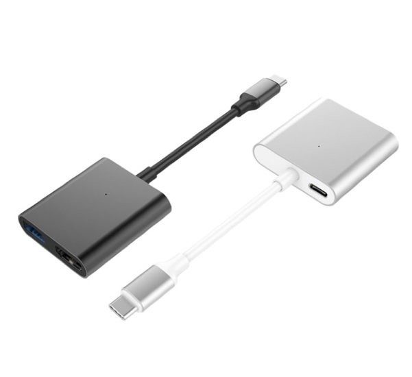 Hyper 3-in-1 USB-C hub 4K HDMI silver