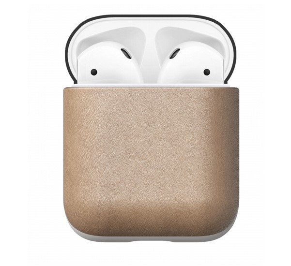 Nomad Airpod Leather Case beige