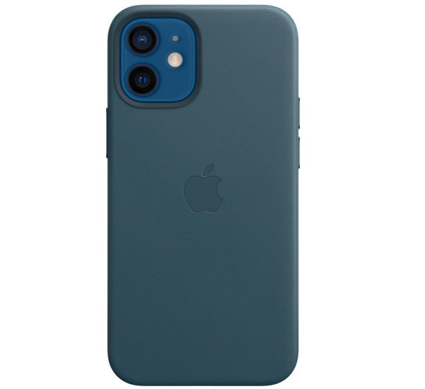 Apple Leather MagSafe Case iPhone 12 Mini Baltic Blue