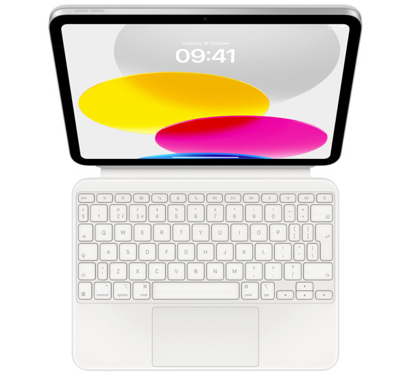 Apple Magic Keyboard Folio iPad 10.9 inch (10th Gen) AZERTY White