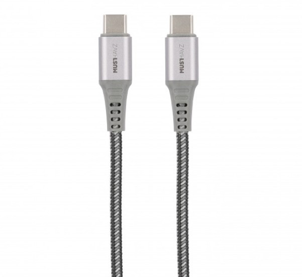 Musthavz USB-C 2.0 naar USB-C Nylon Cable 1m