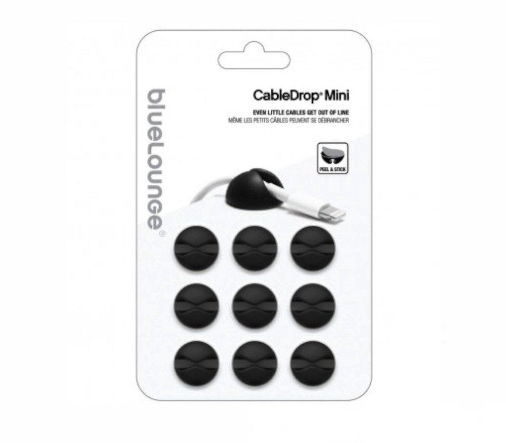 Bluelounge CableDrop Mini 9-pack zwart
