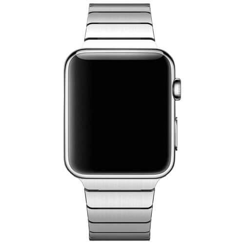 Casecentive Slim Stainless Steel Watch Strap Apple Watch 42 / 44 mm zilver