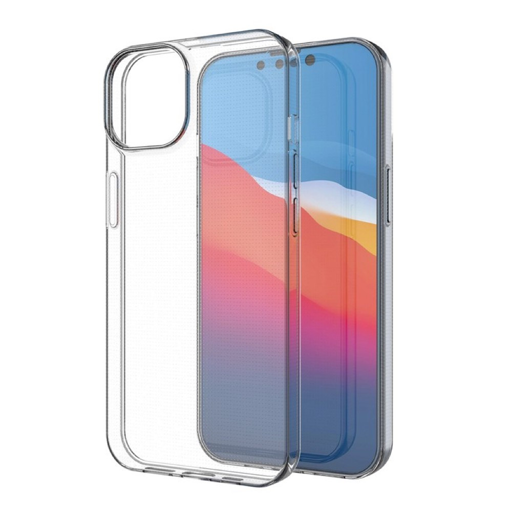Casecentive Silicone case iPhone 14 Plus transparant