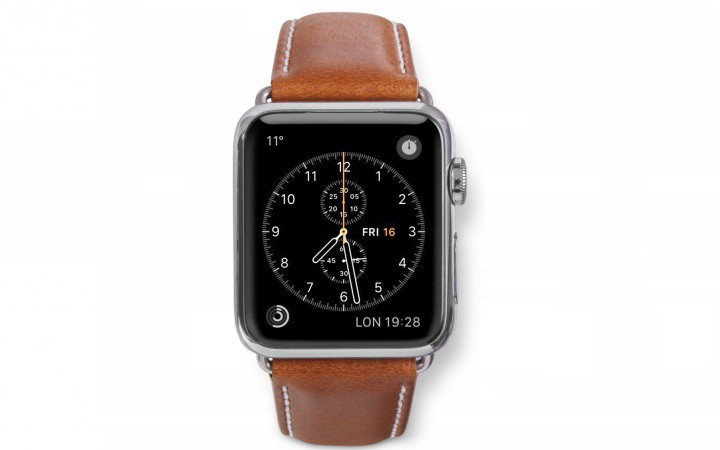 dbramante1928 Copenhagen Apple Watch bandje 38 / 40 mm zilver / bruin