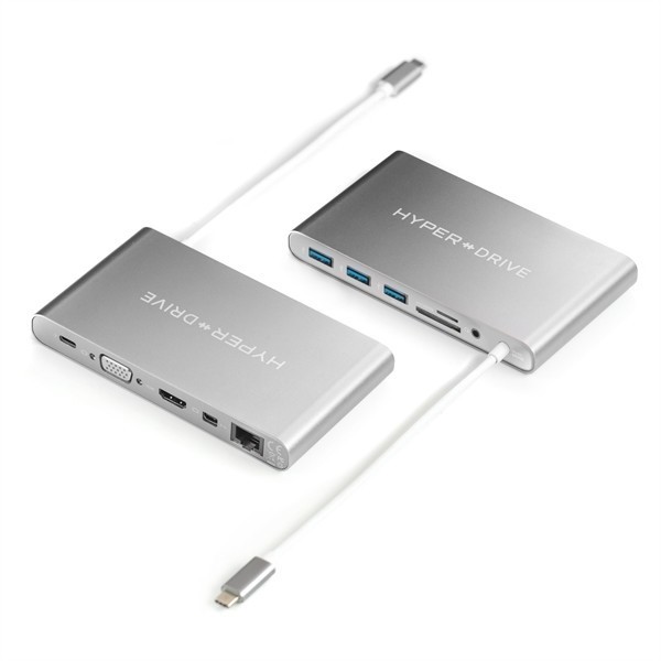 HyperDrive USB-C Ultimate Hub 11-in-1 zilver