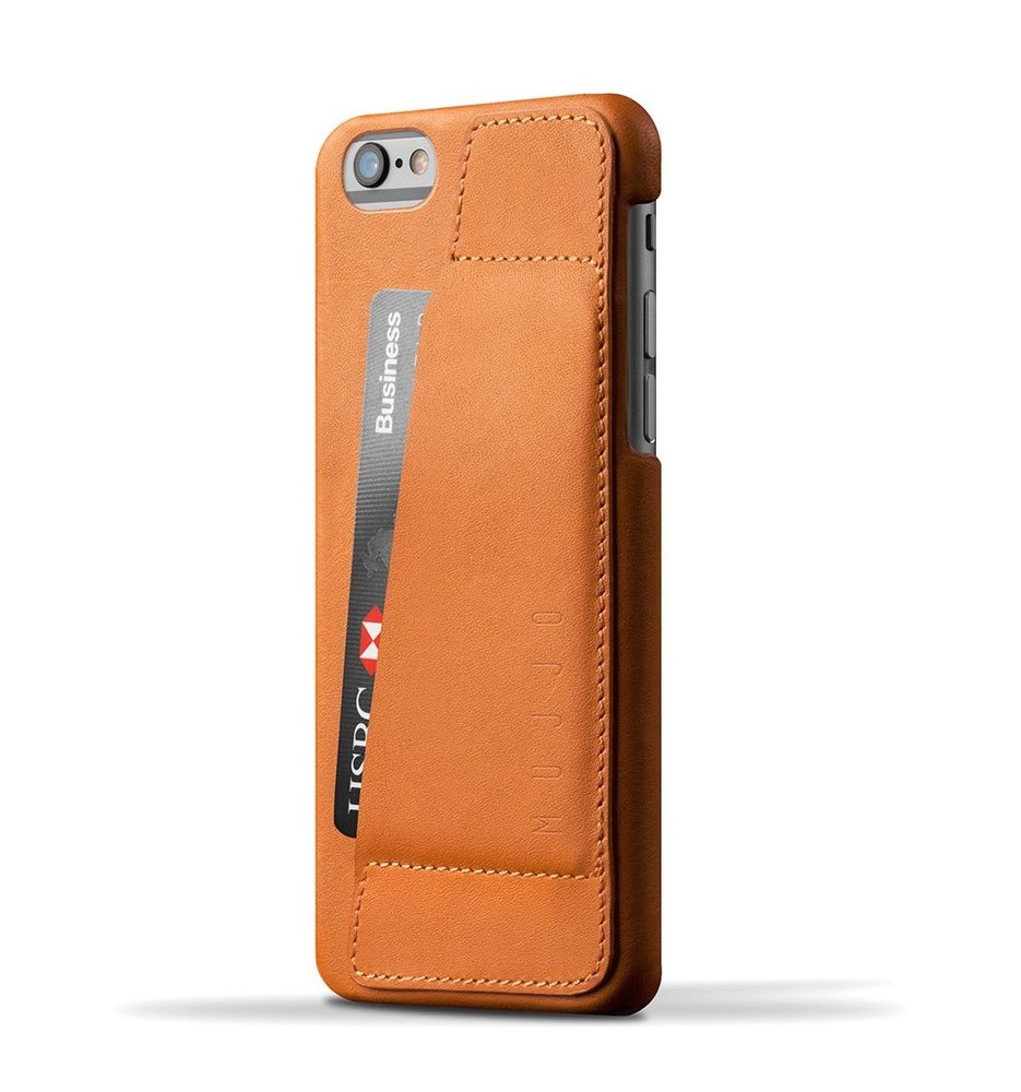 Mujjo wallet leren case 80 iPhone 6(S) bruin